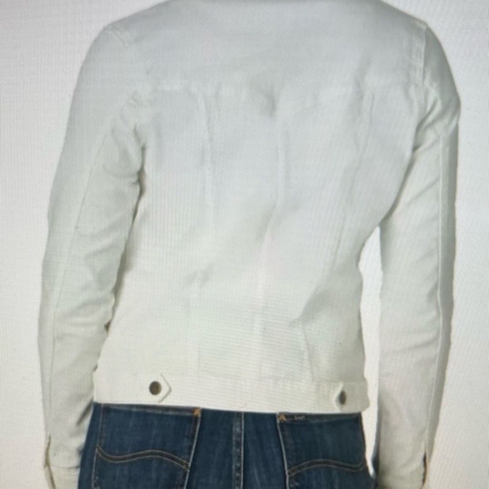 Lee Riders Classic Women's White Denim Jacket - Picture 8 of 9